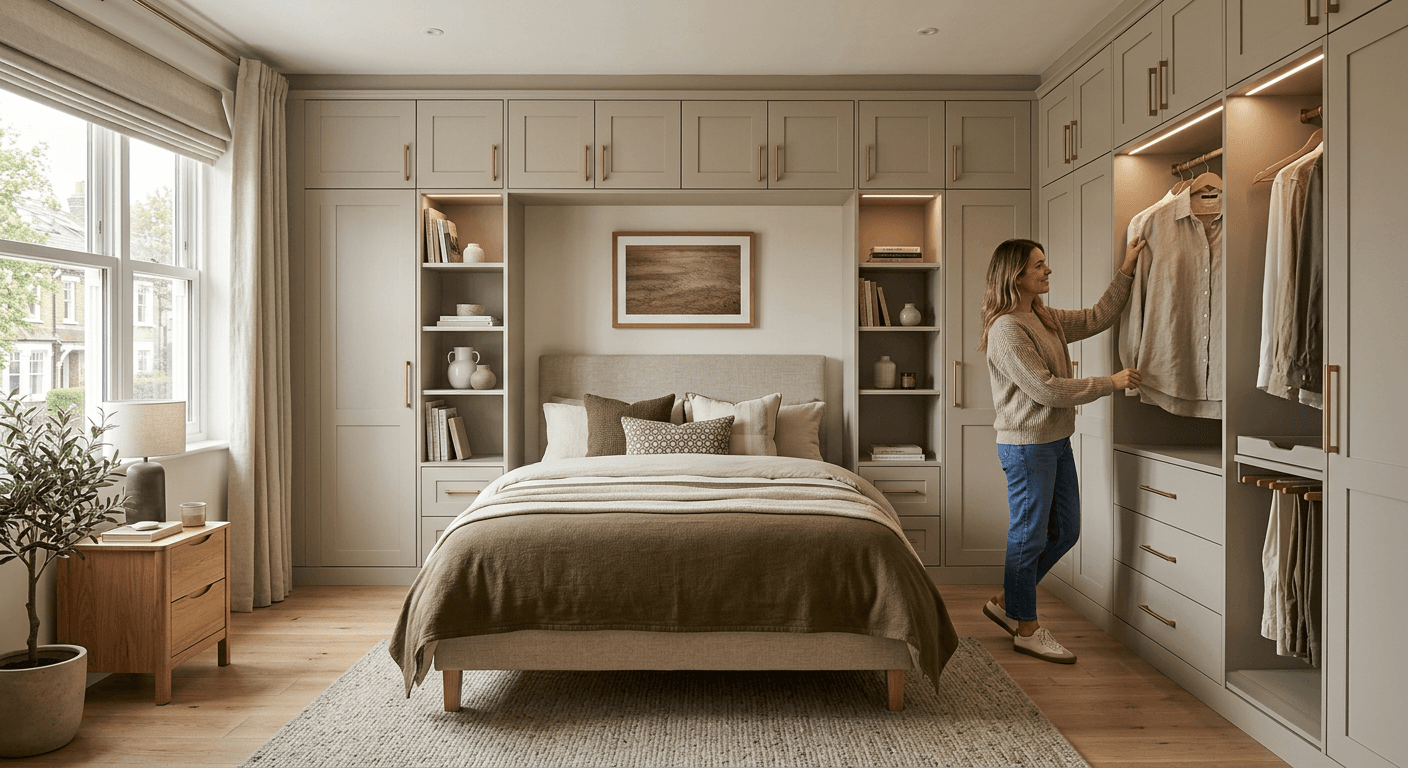 Featured image for Fitted Bedrooms UK: 2024 Trends, Costs & Storage Solutions