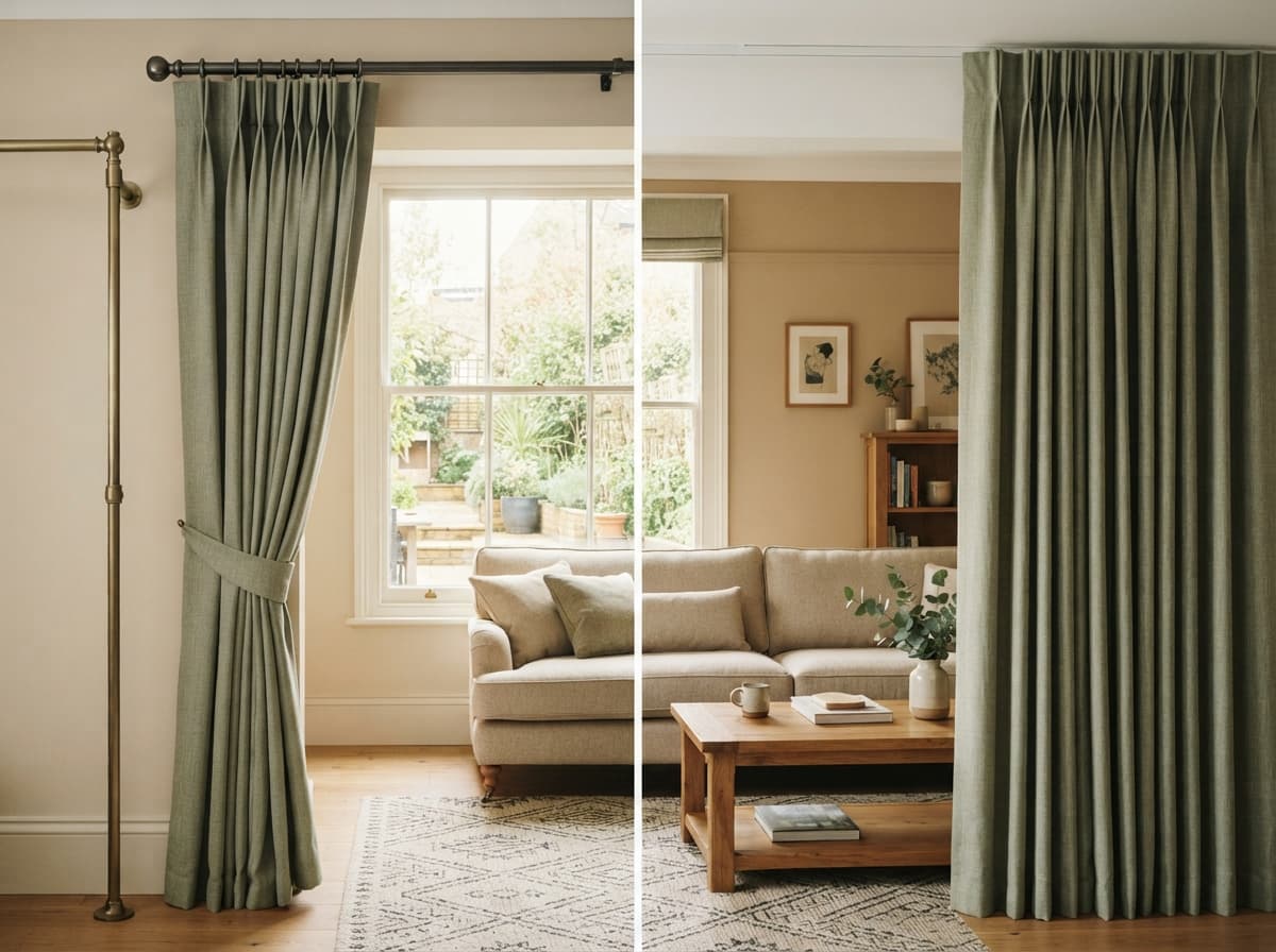 Featured image for Curtain Pole vs Curtain Track: The Complete Soft Furnishings Guide